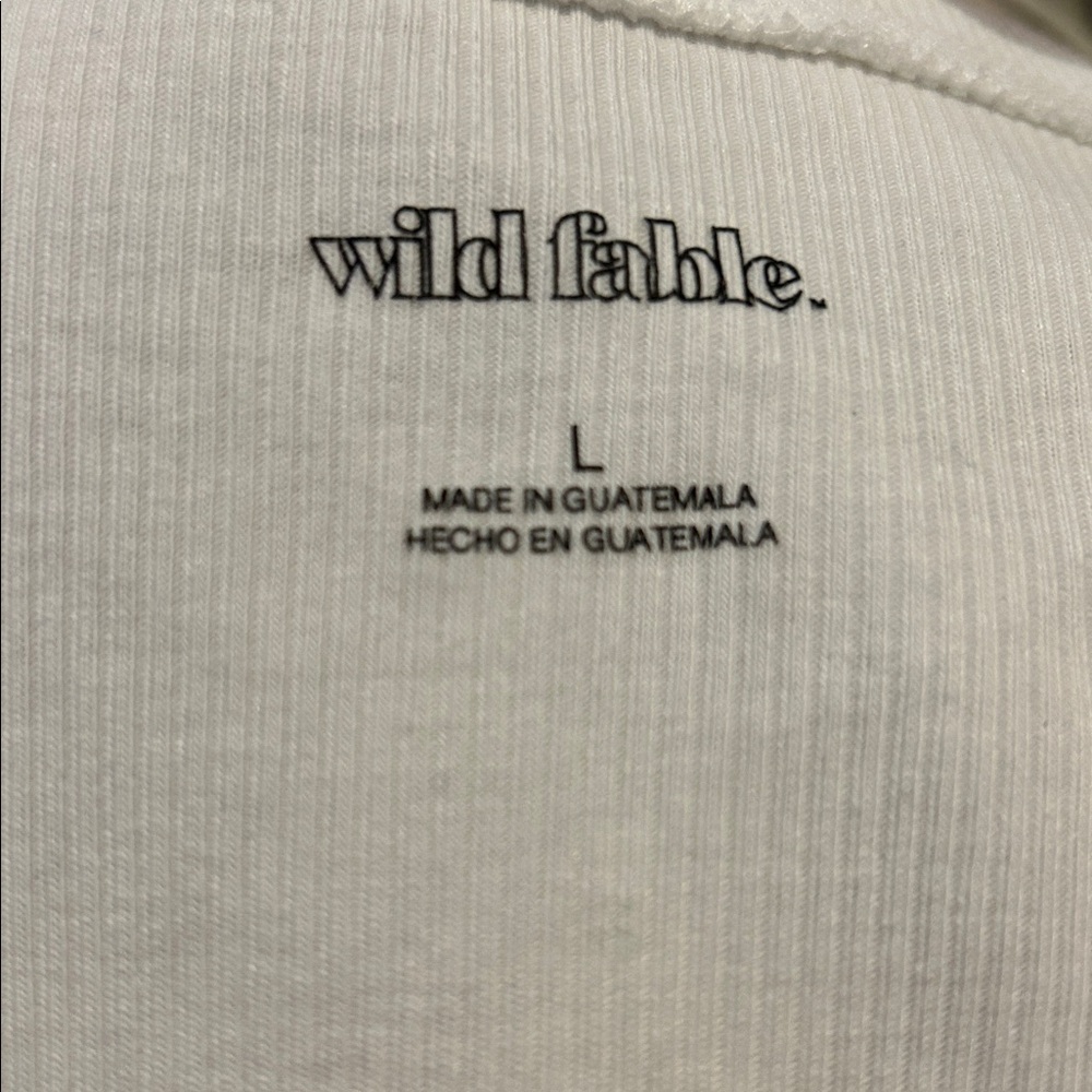 White Ribbed Tank Top - Picture 3 of 3
